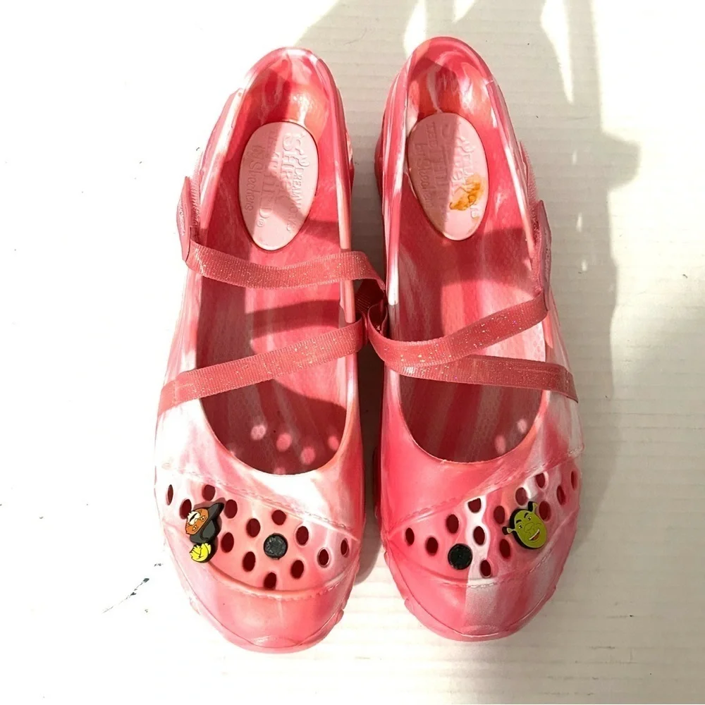 Sketchers Dream Works Shrek the Third Rubber Mary Jane Shoes Size 6
